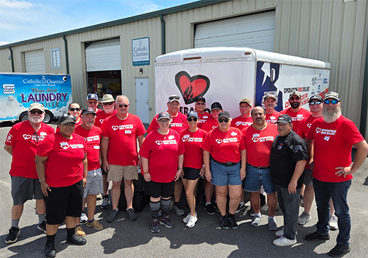 Ferrellgas employee-owners volunteer at an Operation BBQ Relief culinary disaster training event in Wilmington, North Carolina.