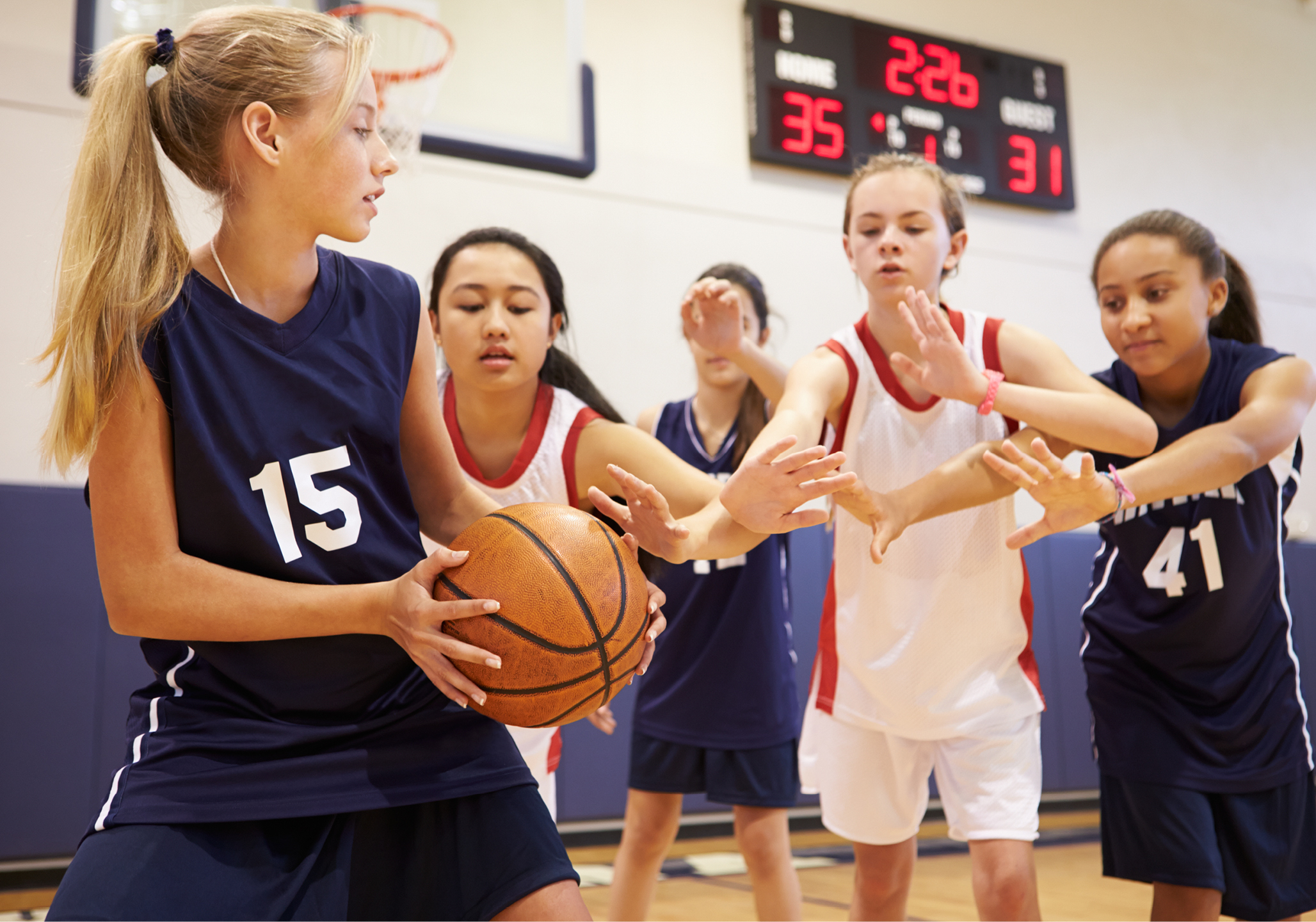 Young basketball players learn confidence on the court.