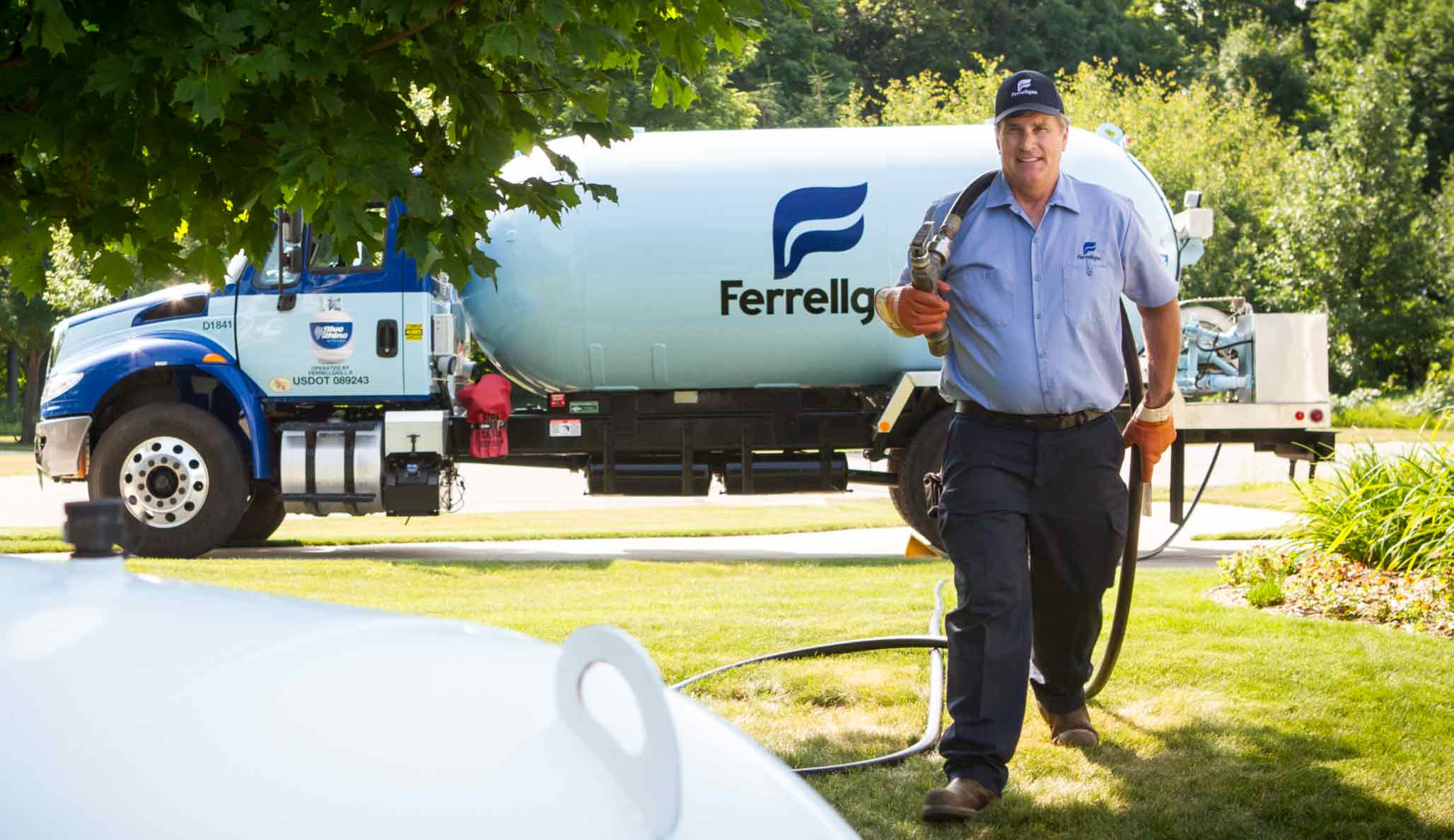 Busy homeowners enjoy the benefits of Keep Full service Ferrellgas Fuel Life Simply