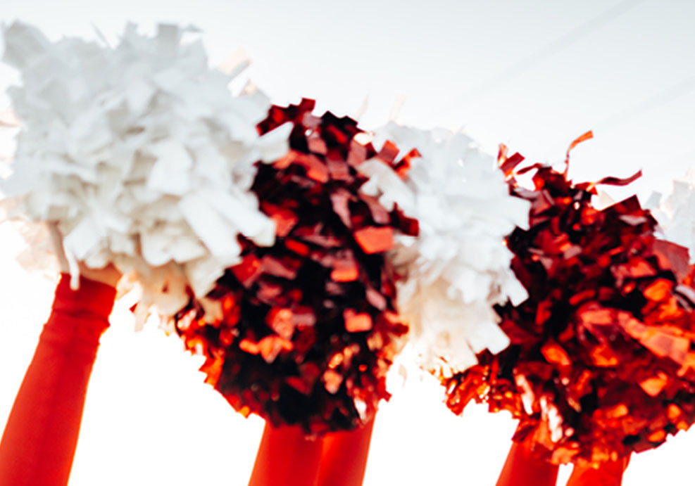 Cheerleaders in action, Ferrellgas proudly sponsors local youth cheer programs that help build confidence for young athletes to grow.