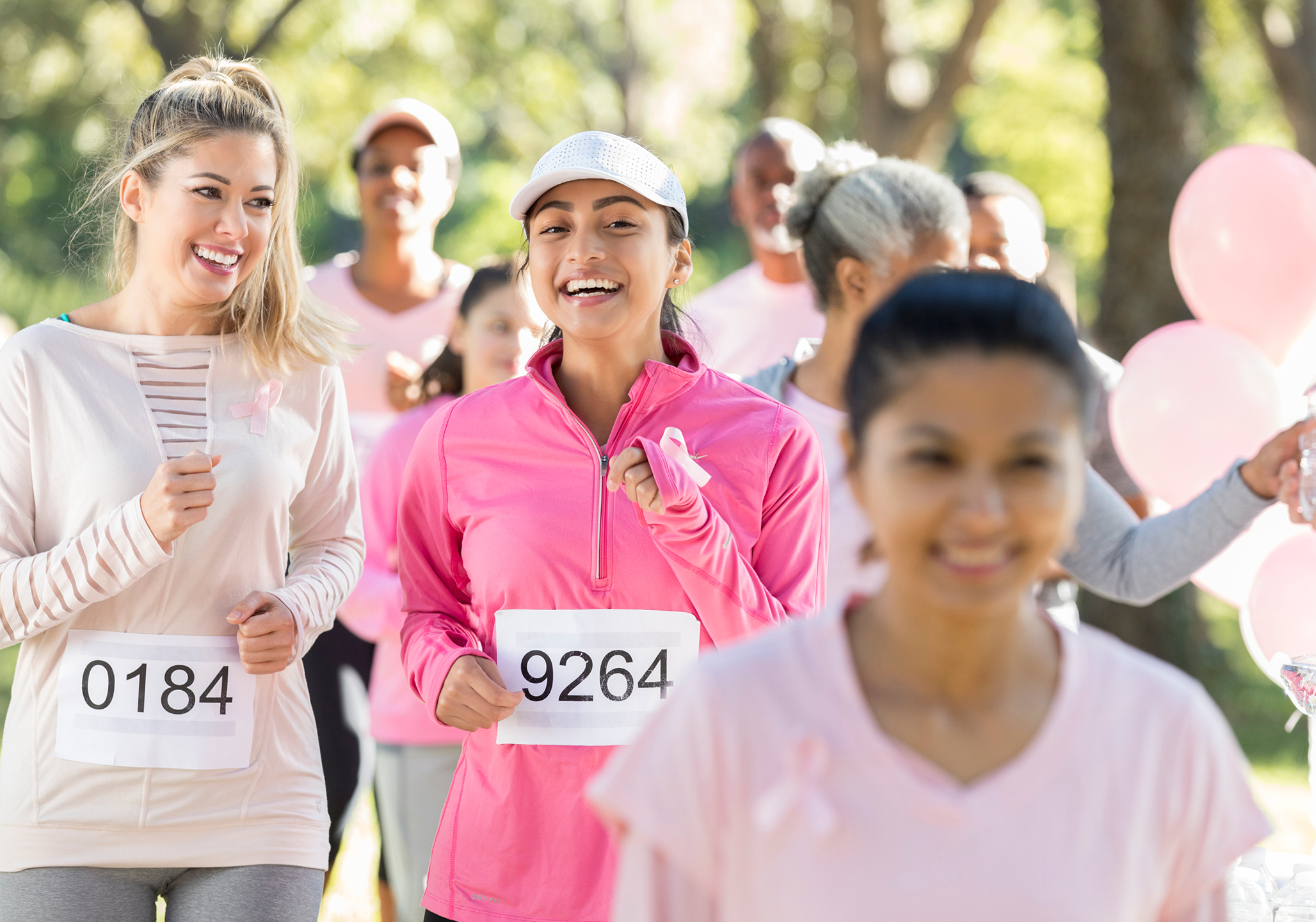 Women participating in a race.