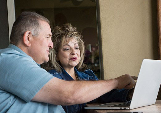 Potential customers reviewing a propane price quote online